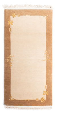 Alfombra de Nepal - Real - 143 x 73 cm - beige