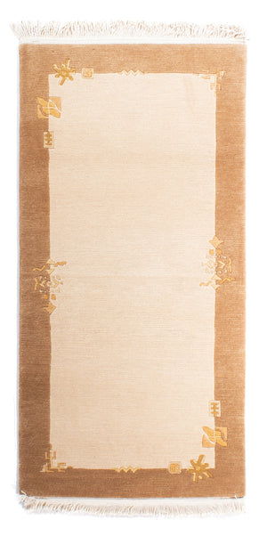 Alfombra de Nepal - Real - 143 x 73 cm - beige