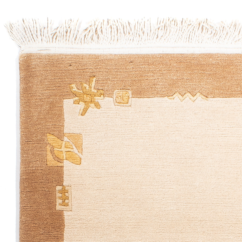 Alfombra de Nepal - Real - 143 x 73 cm - beige