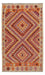 Alfombra de pasillo Alfombra Kelim - Splash - 192 x 110 cm - multicolor