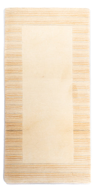 Alfombra de Nepal - Real - 146 x 71 cm - beige