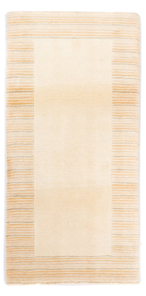 Alfombra de Nepal - Real - 147 x 72 cm - beige