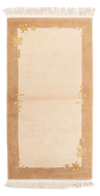 Alfombra de Nepal - Real - 137 x 71 cm - beige