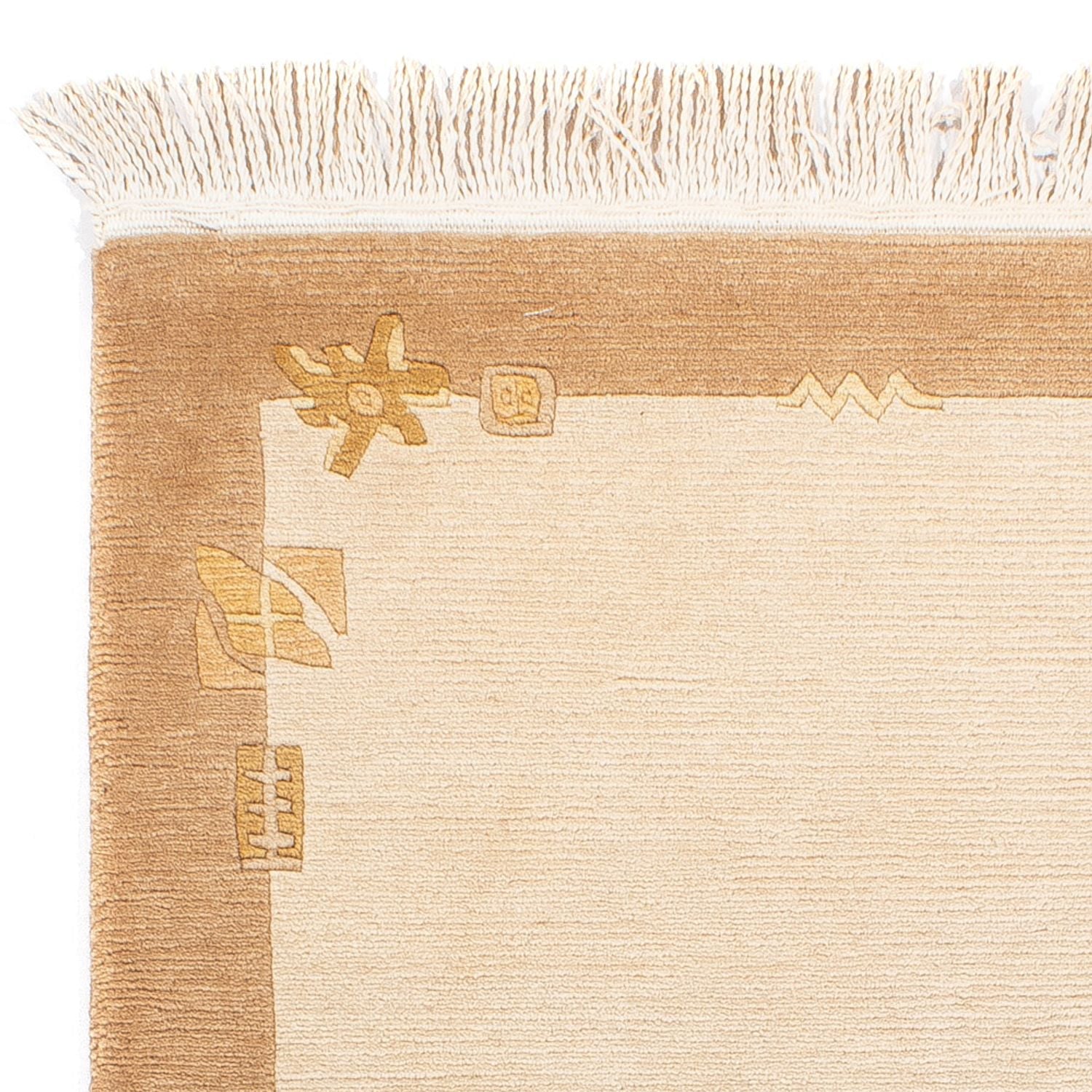 Alfombra de Nepal - Real - 137 x 71 cm - beige