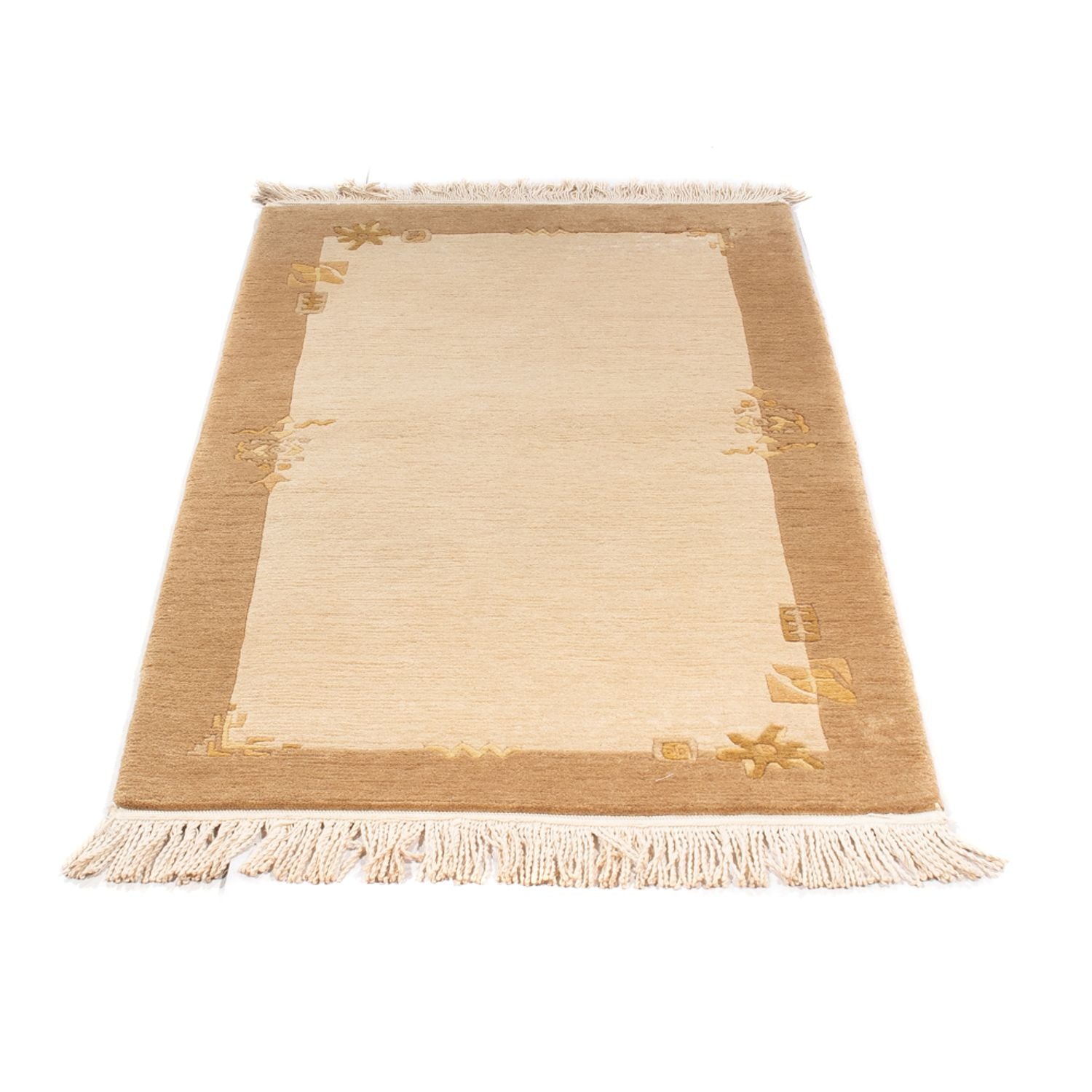 Alfombra de Nepal - Real - 137 x 71 cm - beige