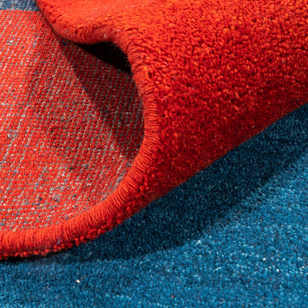 Alfombra Gabbeh - Indus - 390 x 298 cm - azul