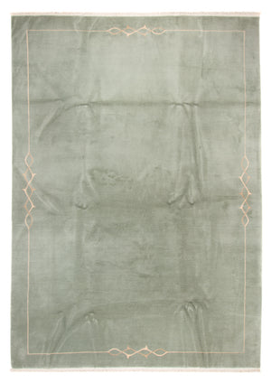 Alfombra de Nepal - Real - 349 x 249 cm - verde oliva