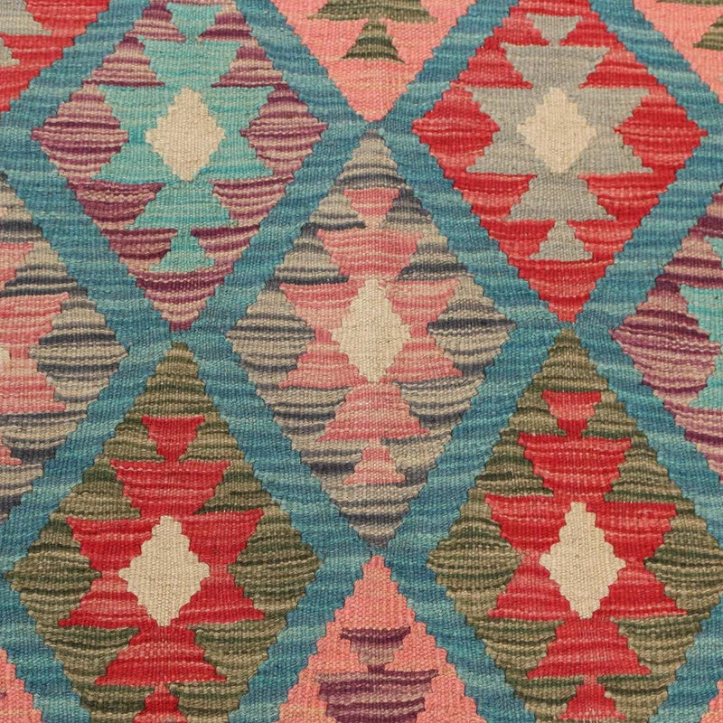 Alfombra de pasillo Alfombra Kelim - Splash - 198 x 110 cm - multicolor