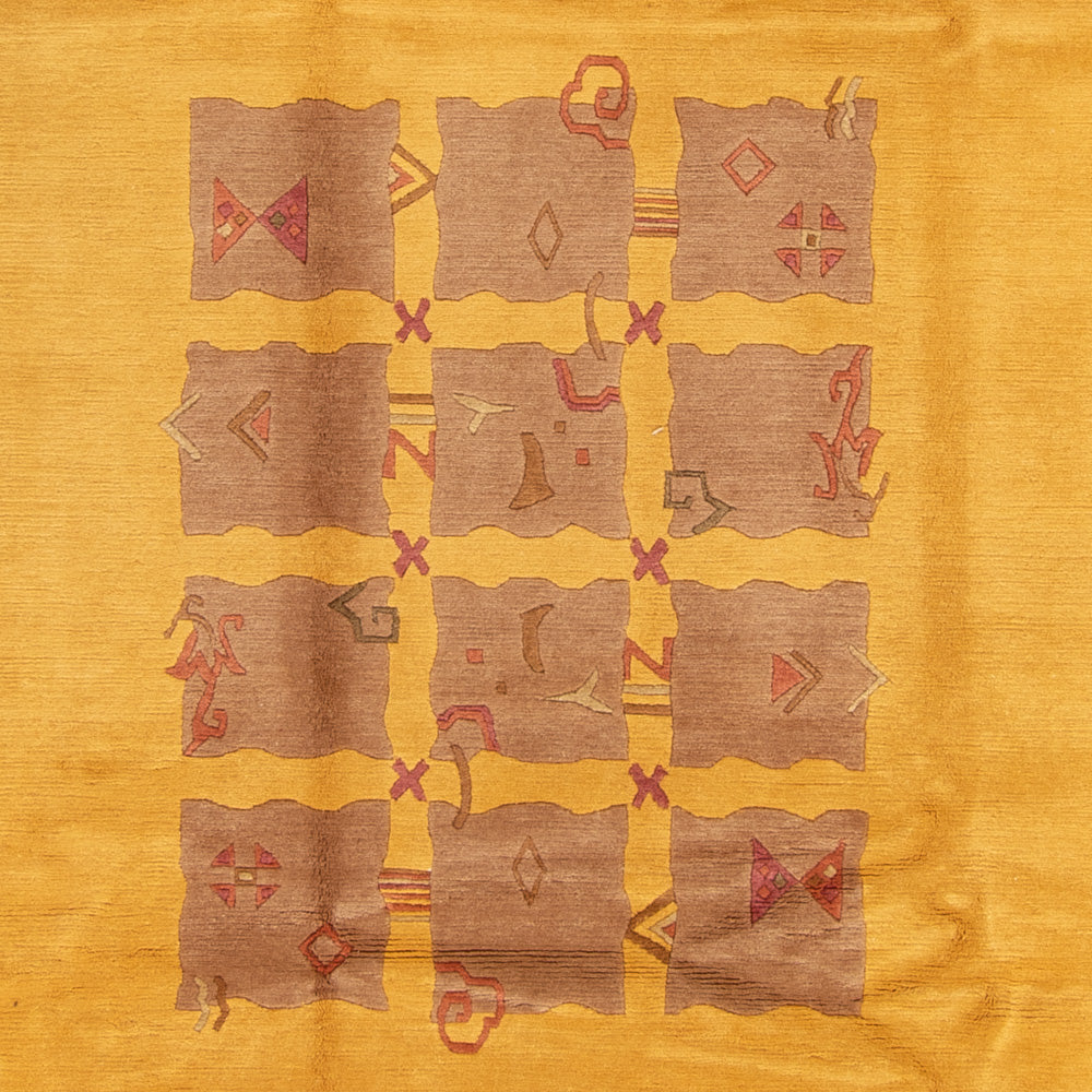 Alfombra de Nepal - Real - 355 x 256 cm - oro