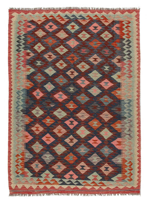 Alfombra Kelim - Splash - 185 x 126 cm - multicolor
