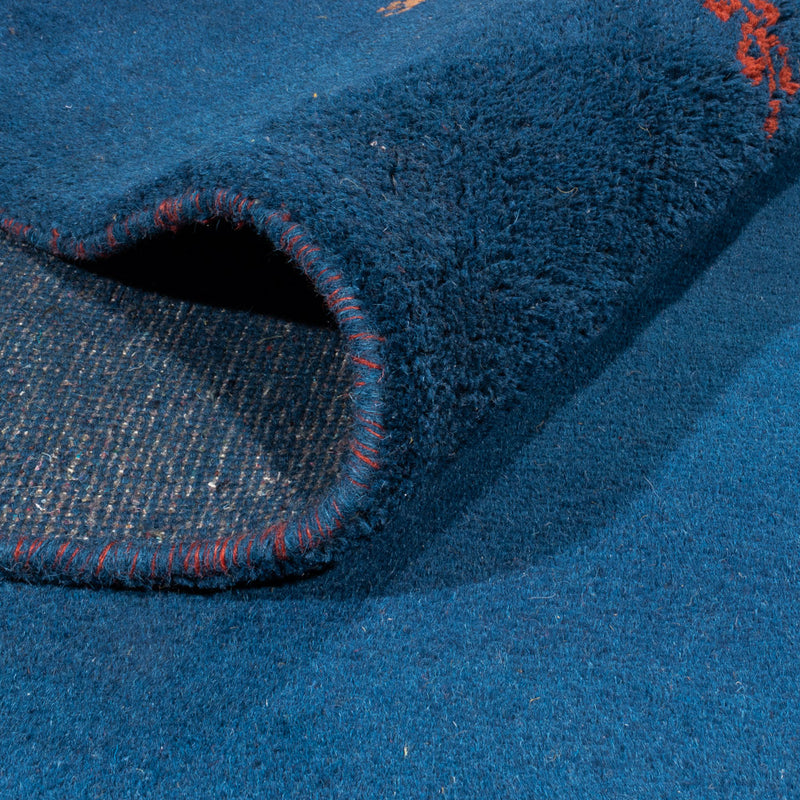 Alfombra Gabbeh - Indus - 396 x 293 cm - azul
