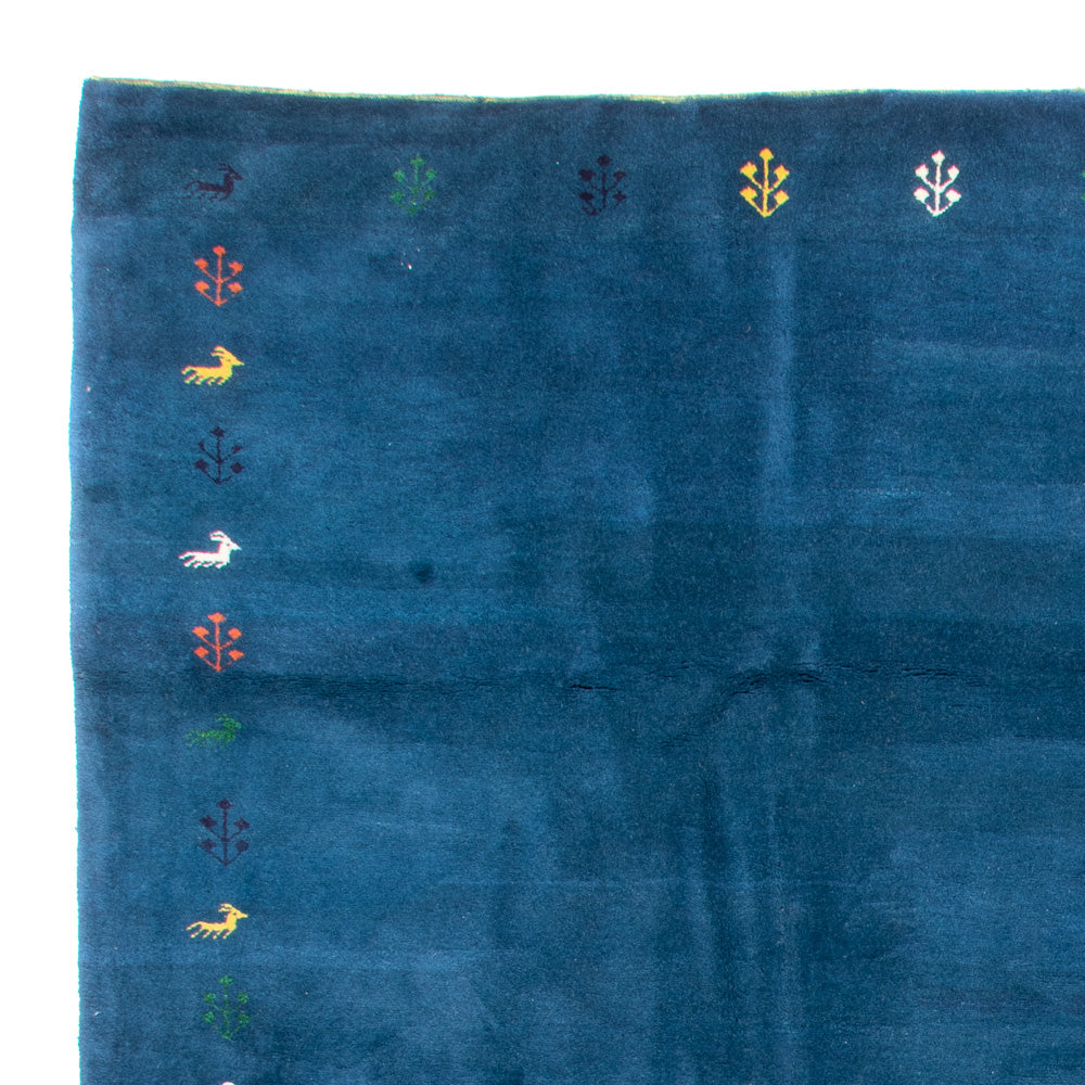 Alfombra Gabbeh - Indus - 395 x 313 cm - azul