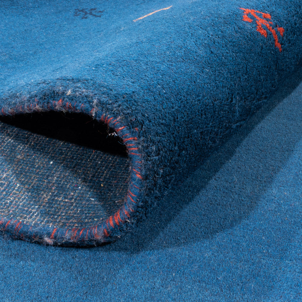 Alfombra Gabbeh - Indus - 394 x 297 cm - azul