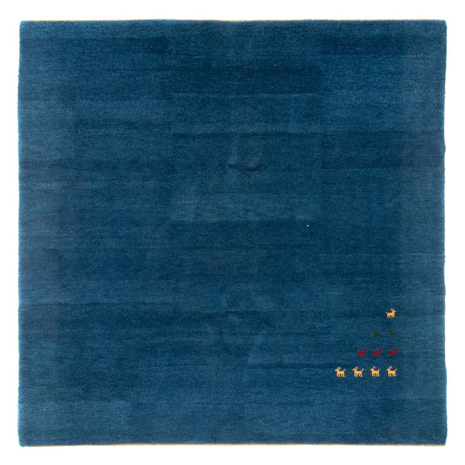 Alfombra Gabbeh - Indus cuadrado  - 254 x 251 cm - azul
