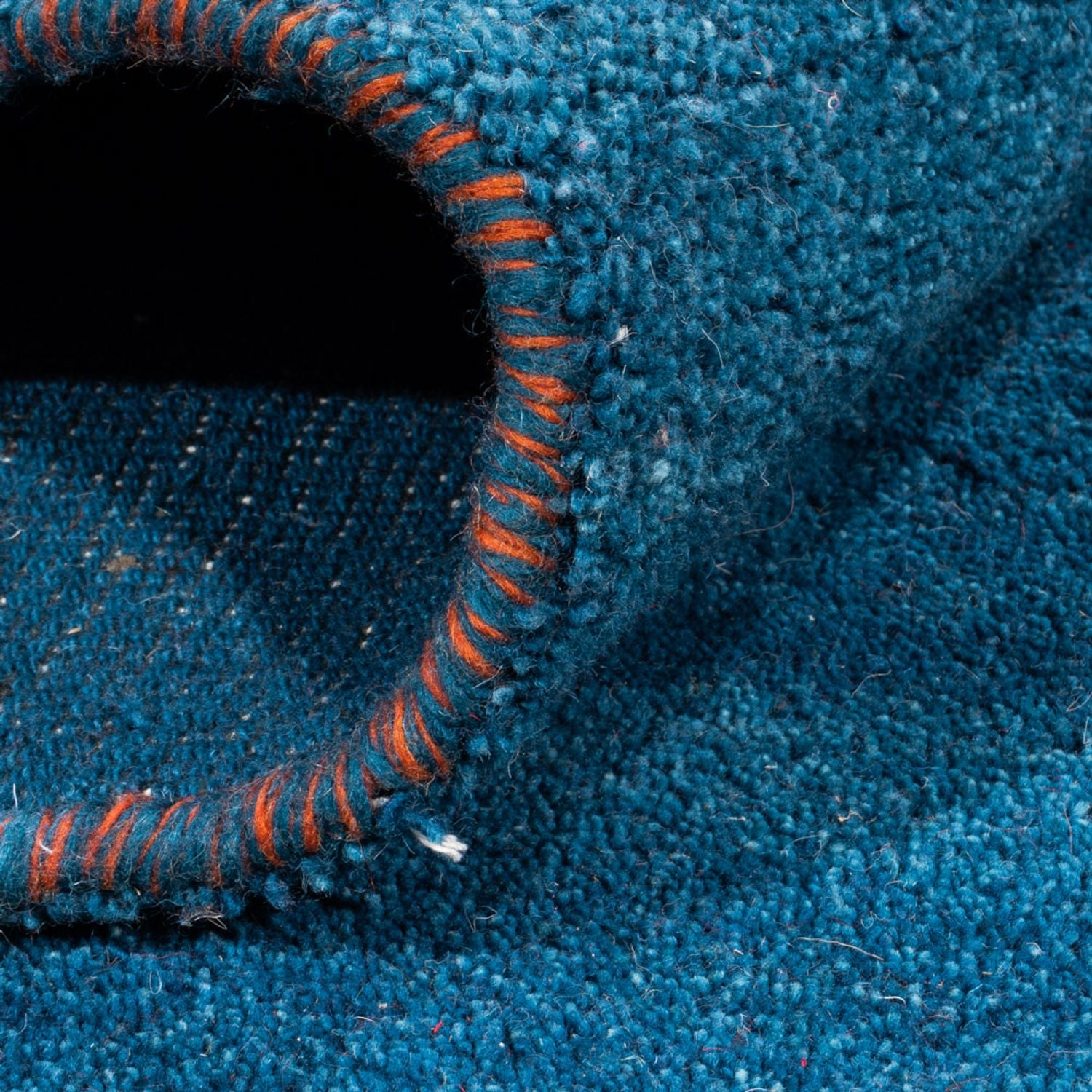 Alfombra Gabbeh - Indus cuadrado  - 254 x 251 cm - azul