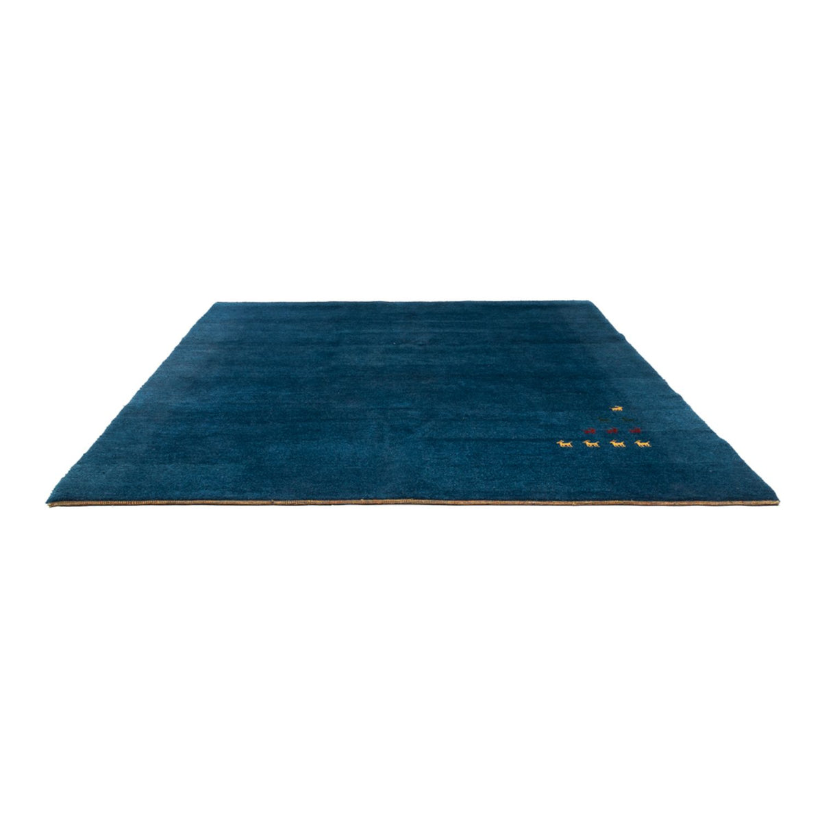 Alfombra Gabbeh - Indus cuadrado  - 254 x 251 cm - azul