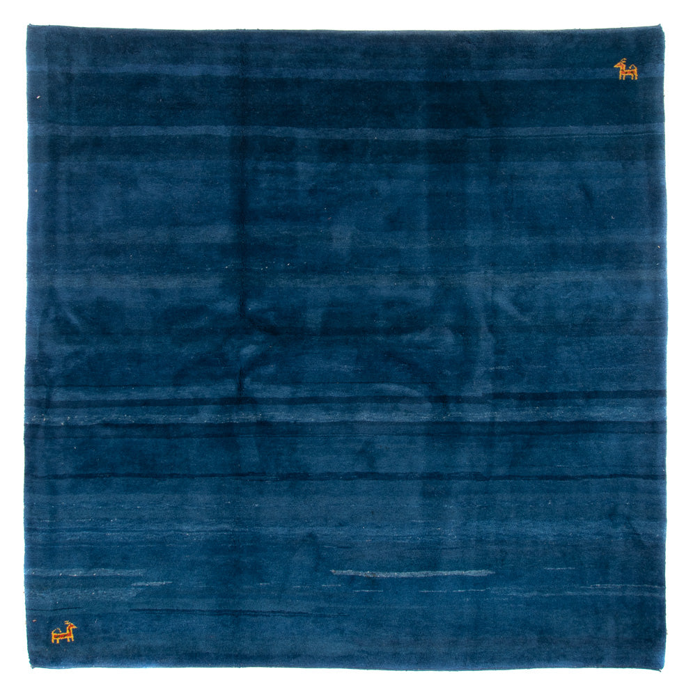 Alfombra Gabbeh - Indus cuadrado  - 255 x 250 cm - azul