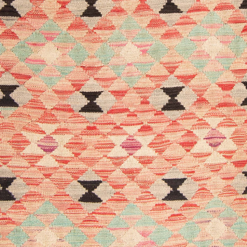 Alfombra Kelim - Splash - 177 x 120 cm - rojo claro