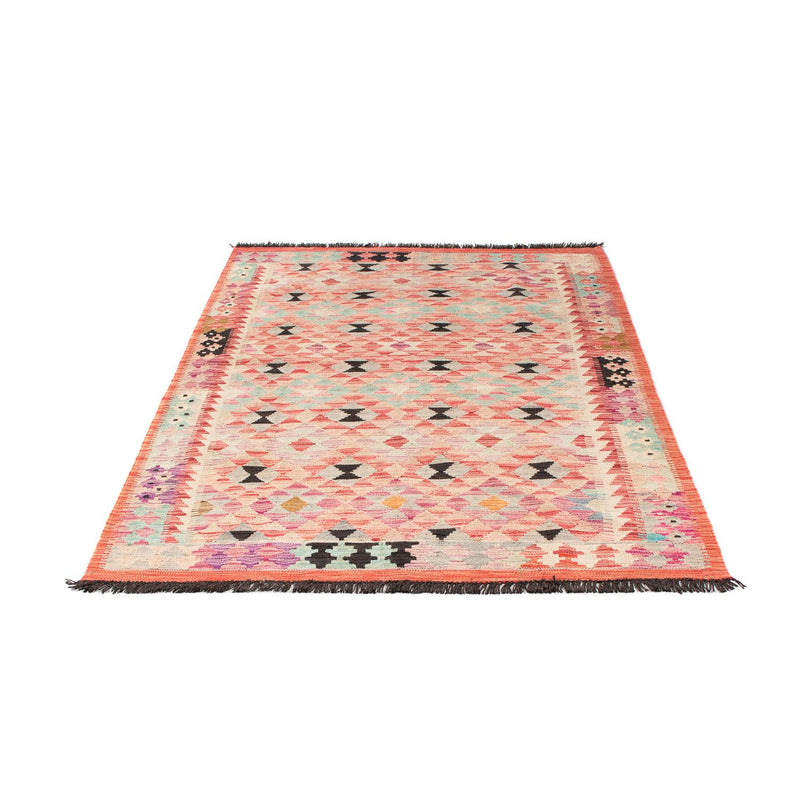 Alfombra Kelim - Splash - 177 x 120 cm - rojo claro