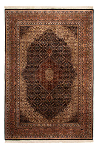 Alfombra oriental - Bidjar - Indus - Real - 309 x 203 cm - azul oscuro
