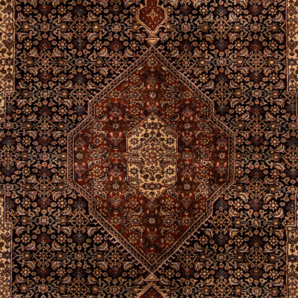 Alfombra oriental - Bidjar - Indus - Real - 309 x 203 cm - azul oscuro