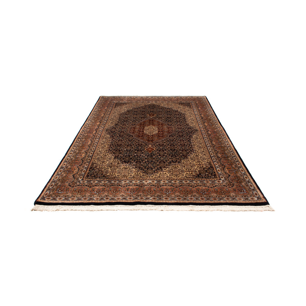 Alfombra oriental - Bidjar - Indus - Real - 309 x 203 cm - azul oscuro