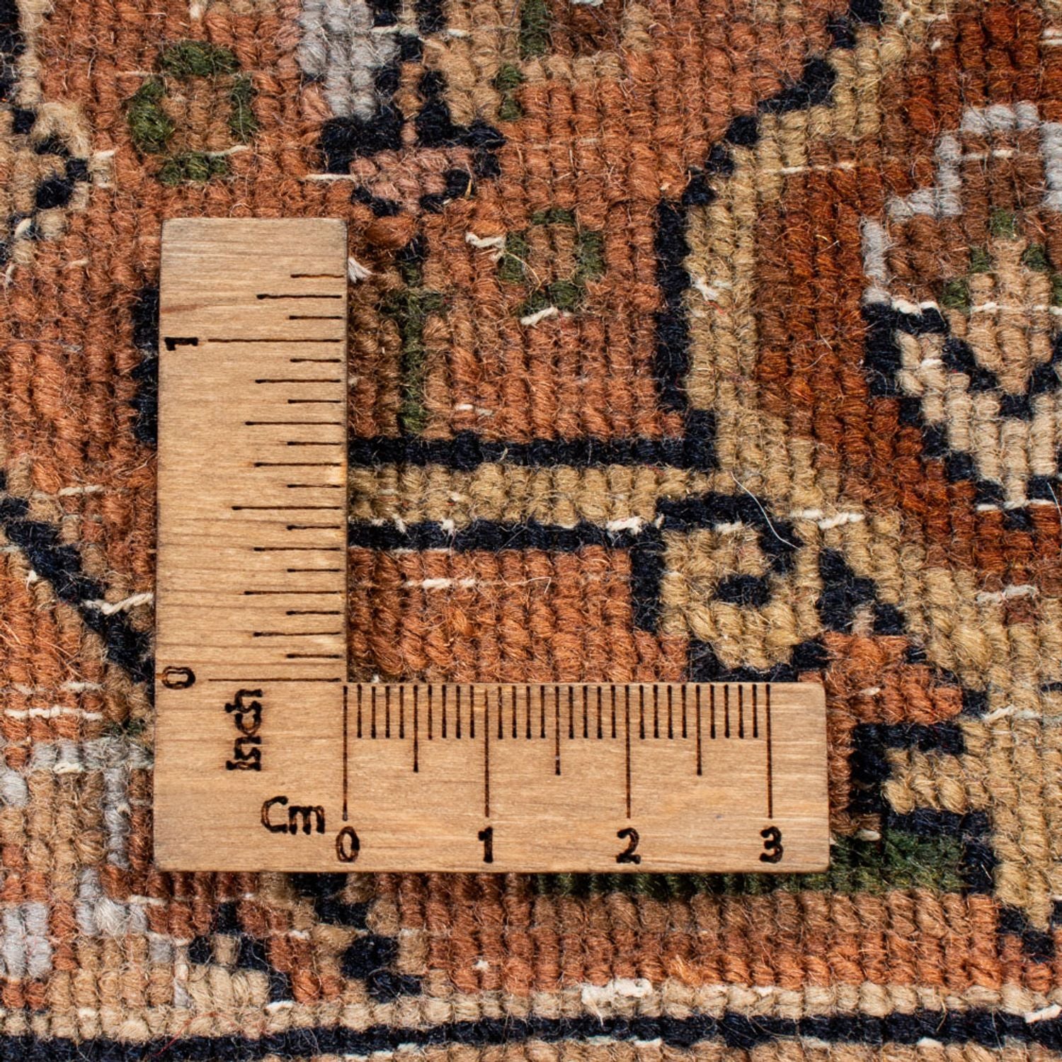Alfombra oriental - Bidjar - Indus - Real - 309 x 203 cm - azul oscuro