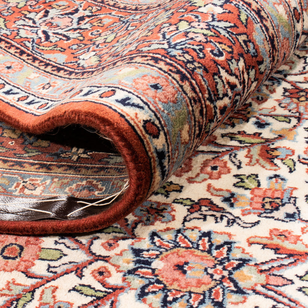 Alfombra persa - Keshan - Real - 299 x 191 cm - beige