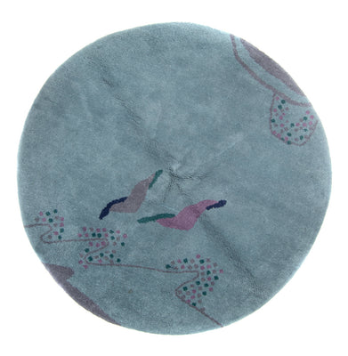 Alfombra Gabbeh - Indus redondo  - 200 x 200 cm - azul