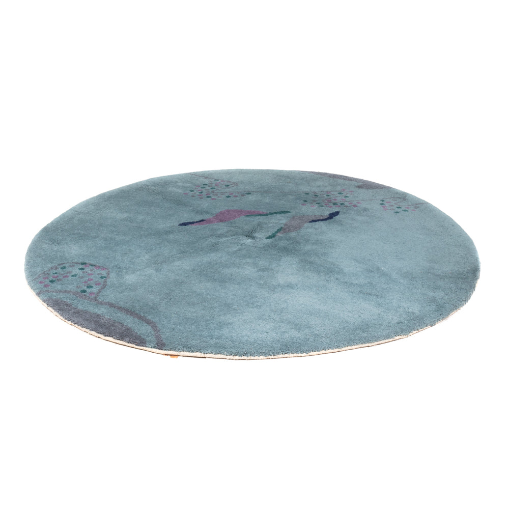 Alfombra Gabbeh - Indus redondo  - 200 x 200 cm - azul