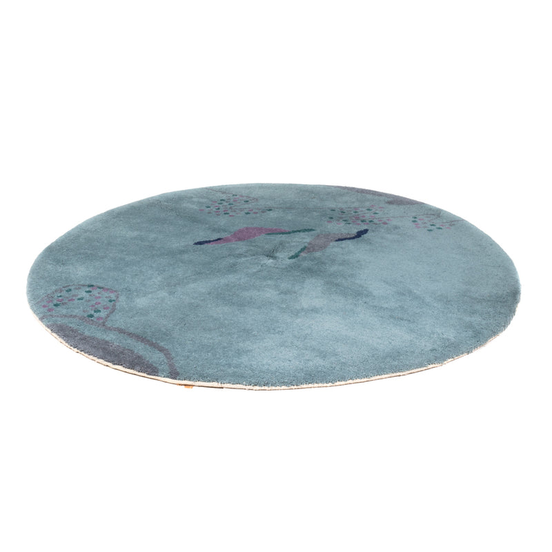 Alfombra Gabbeh - Indus redondo  - 200 x 200 cm - azul