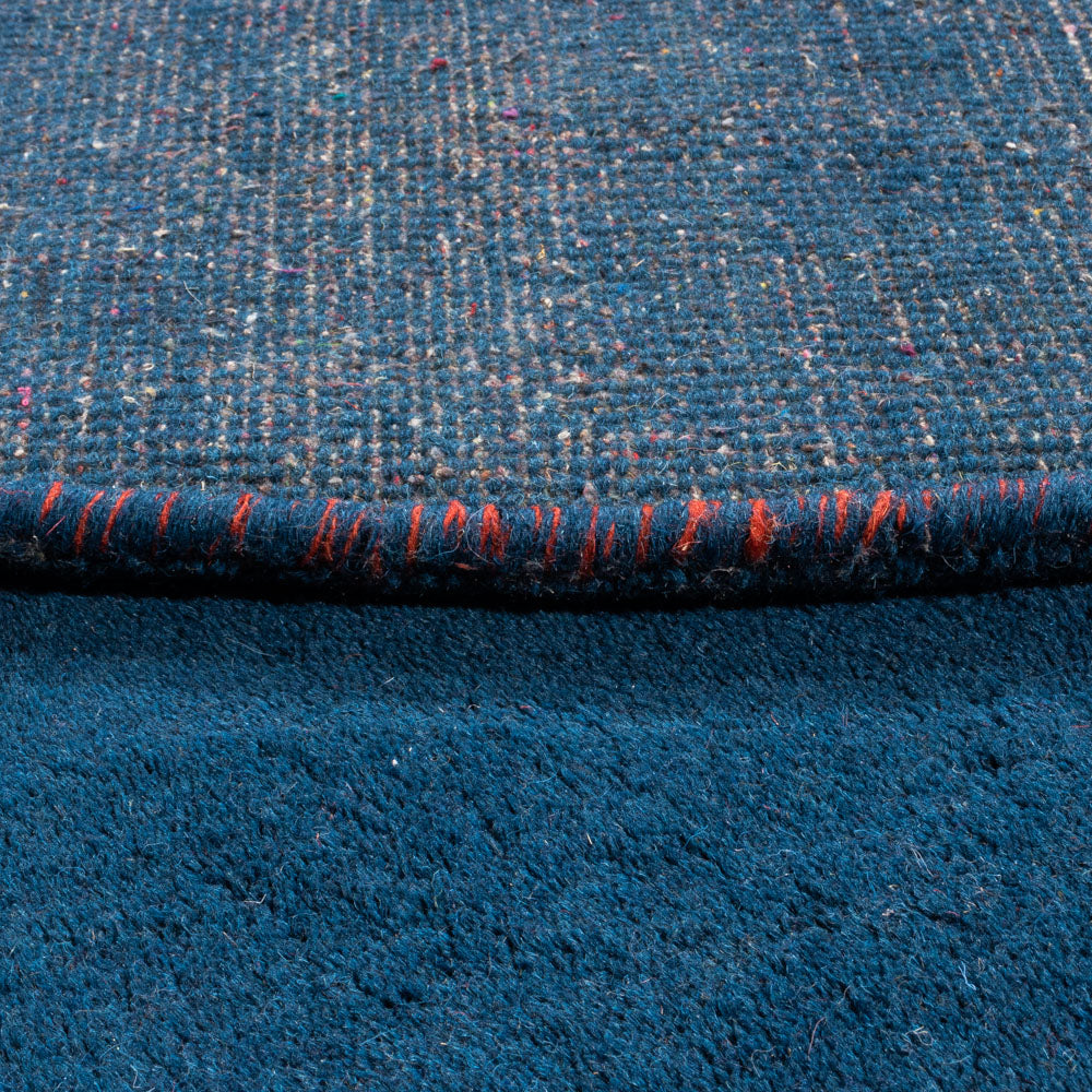Alfombra Gabbeh - Indus redondo  - 190 x 190 cm - azul