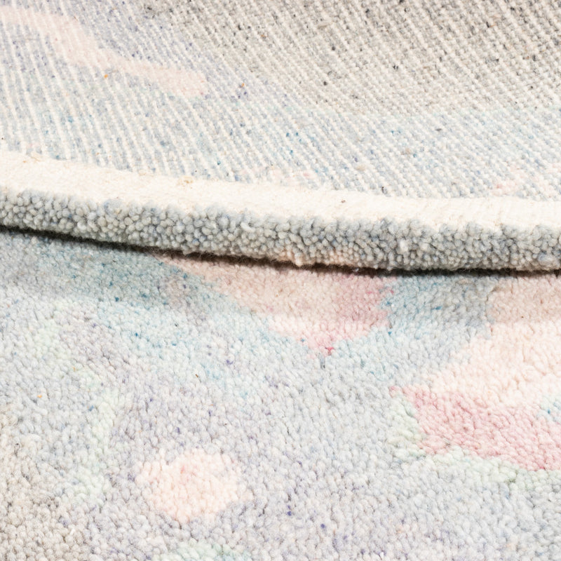 Alfombra de Nepal redondo  - 200 x 200 cm - gris