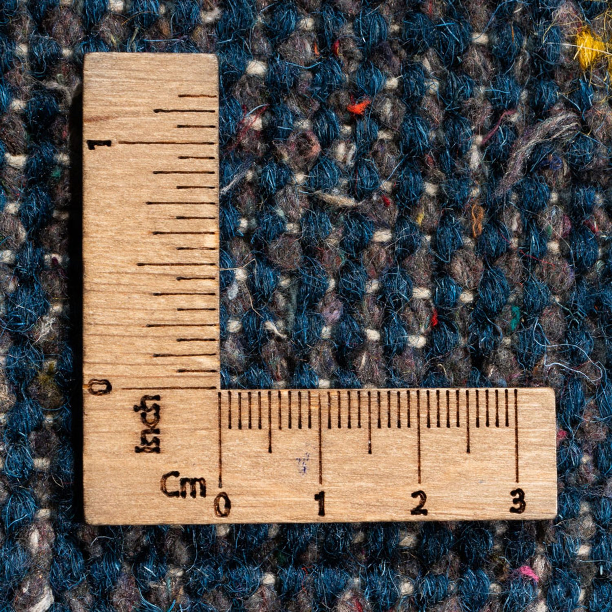 Alfombra Gabbeh - Indus redondo  - 194 x 194 cm - azul