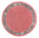 Alfombra de Nepal redondo  - 197 x 197 cm - fucsia