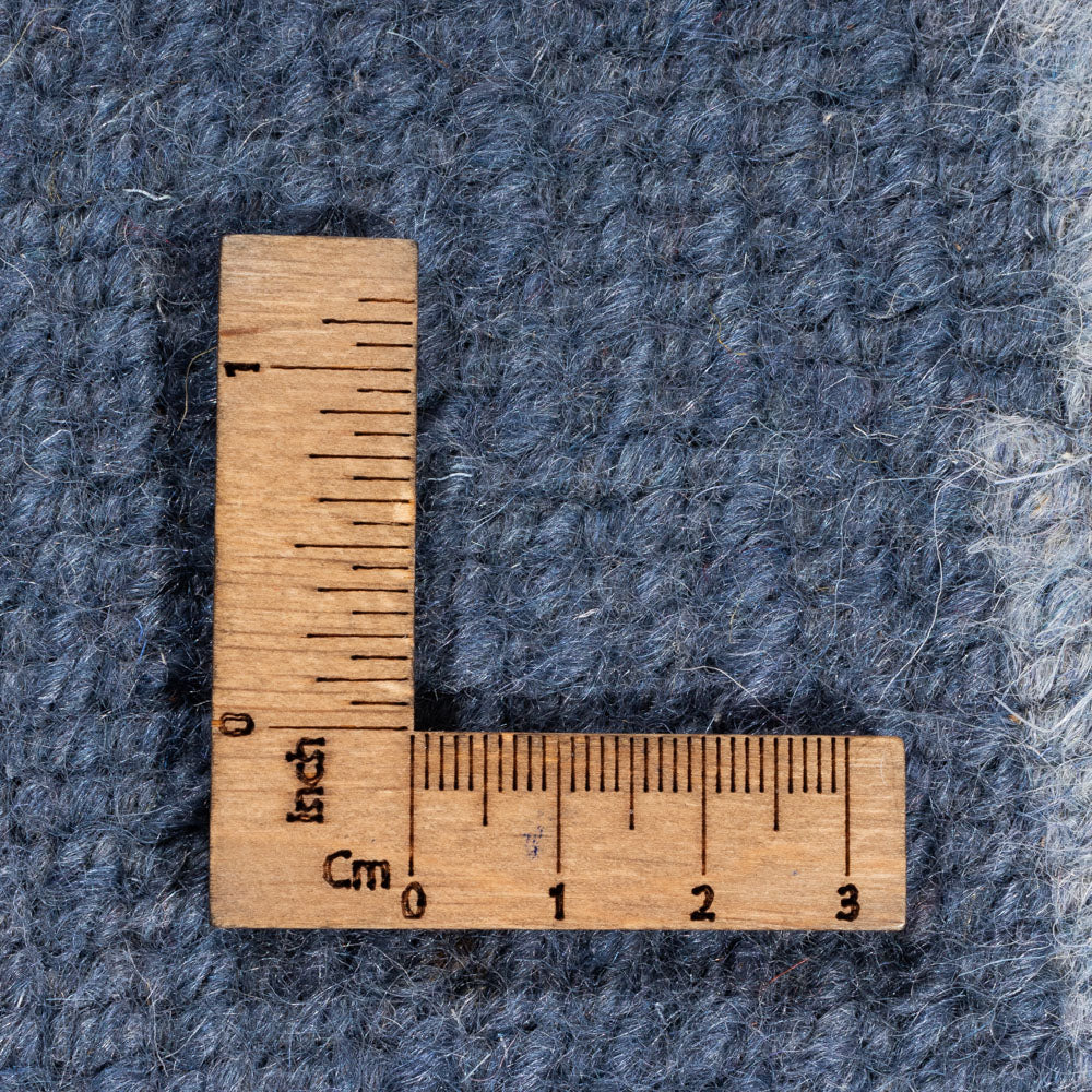 Alfombra de Nepal redondo  - 197 x 197 cm - azul