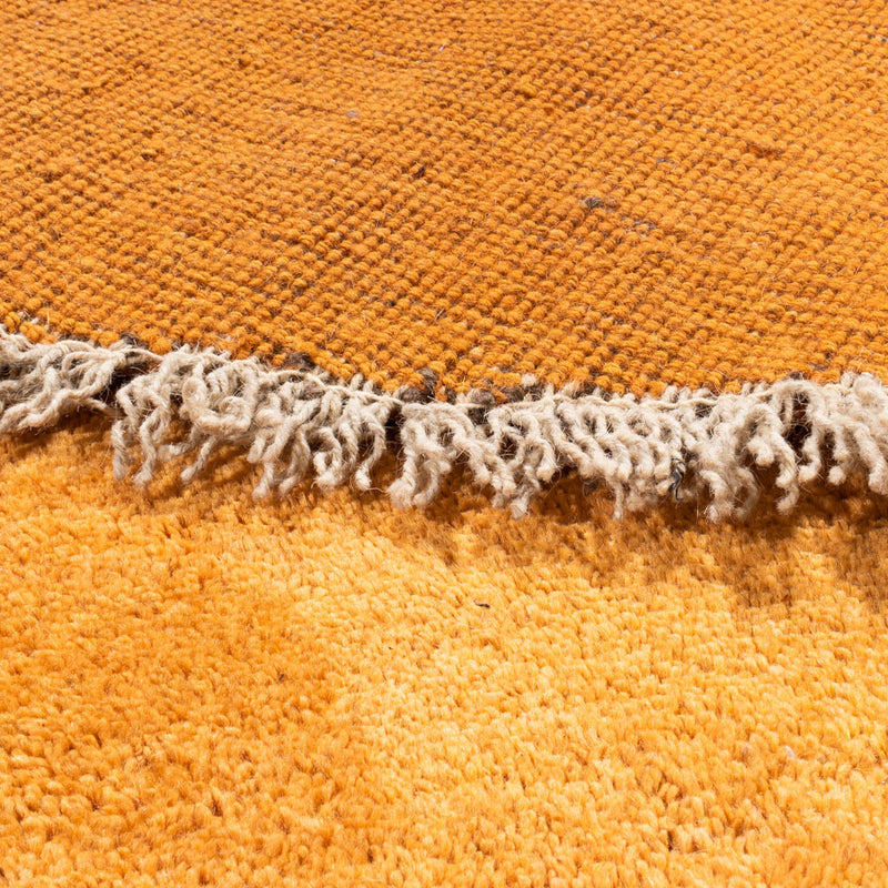 Alfombra de pelo largo redondo  - 200 x 200 cm - oro