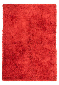 Alfombra de pelo largo - 240 x 170 cm - rojo
