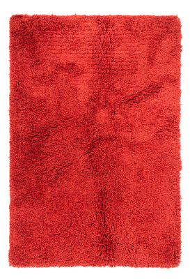 Alfombra de pelo largo - 200 x 140 cm - rojo