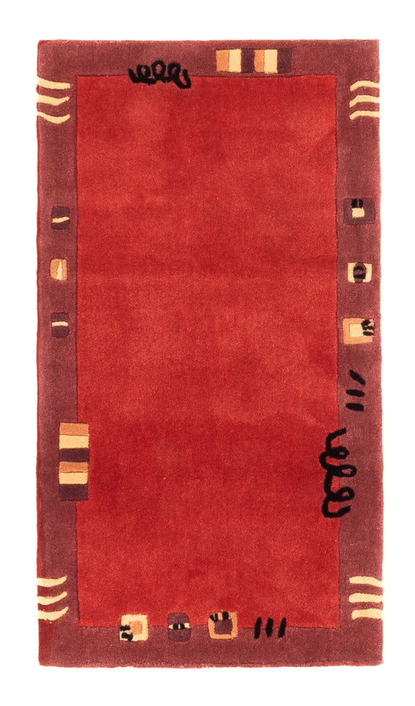 Alfombra moderna - 140 x 70 cm - rojo