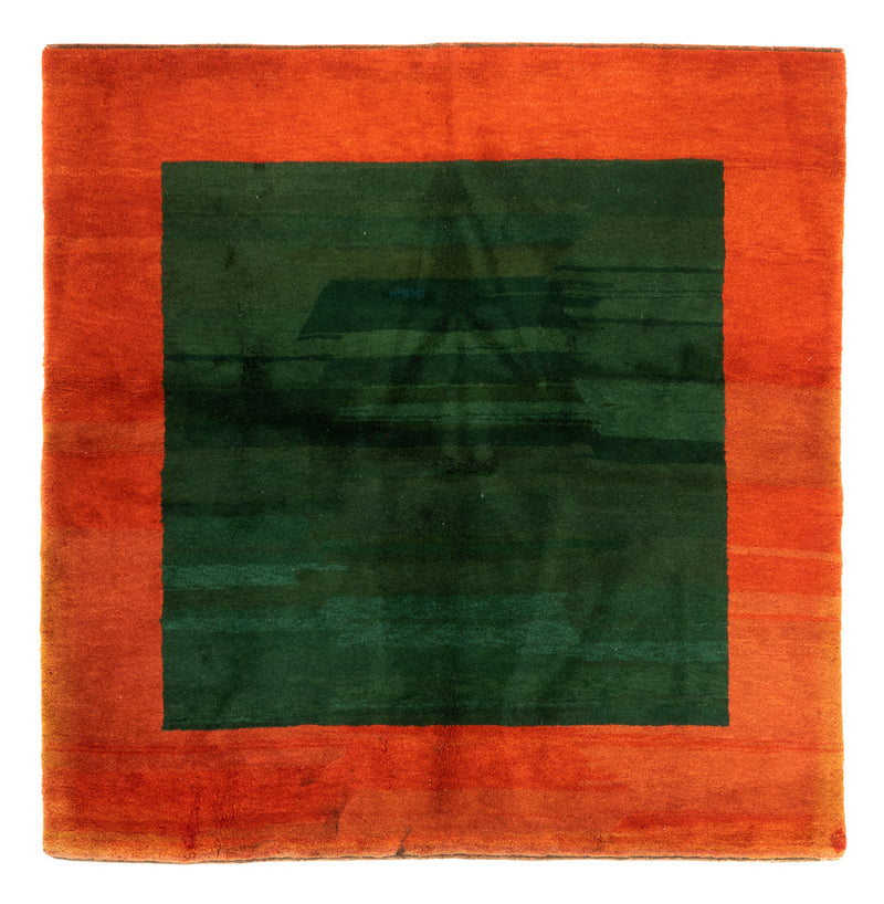 Alfombra Gabbeh - Indus cuadrado  - 205 x 196 cm - verde