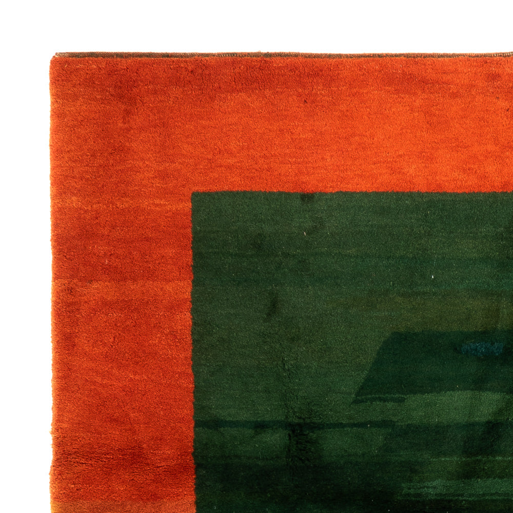 Alfombra Gabbeh - Indus cuadrado  - 205 x 196 cm - verde