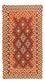 Alfombra de pasillo Alfombra Kelim - Splash - 203 x 110 cm - rojo
