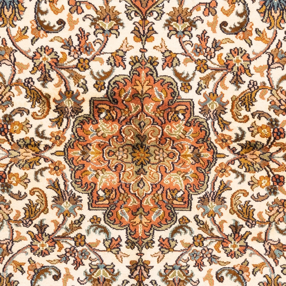 Alfombra de seda - Seda de Cachemira - 149 x 95 cm - beige