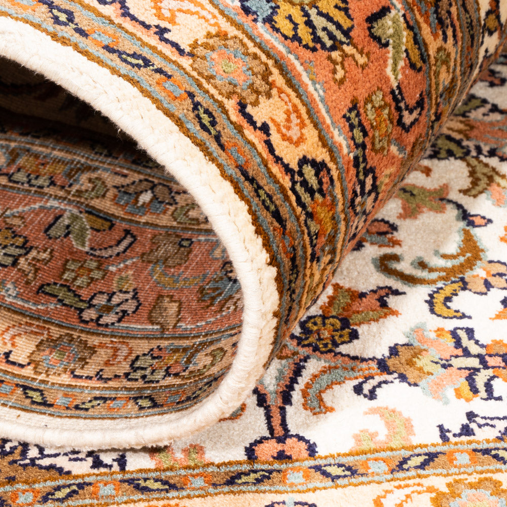Alfombra de seda - Seda de Cachemira - 149 x 95 cm - beige