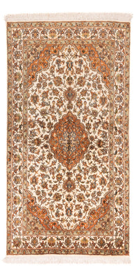 Alfombra de seda - Seda de Cachemira - 168 x 95 cm - beige