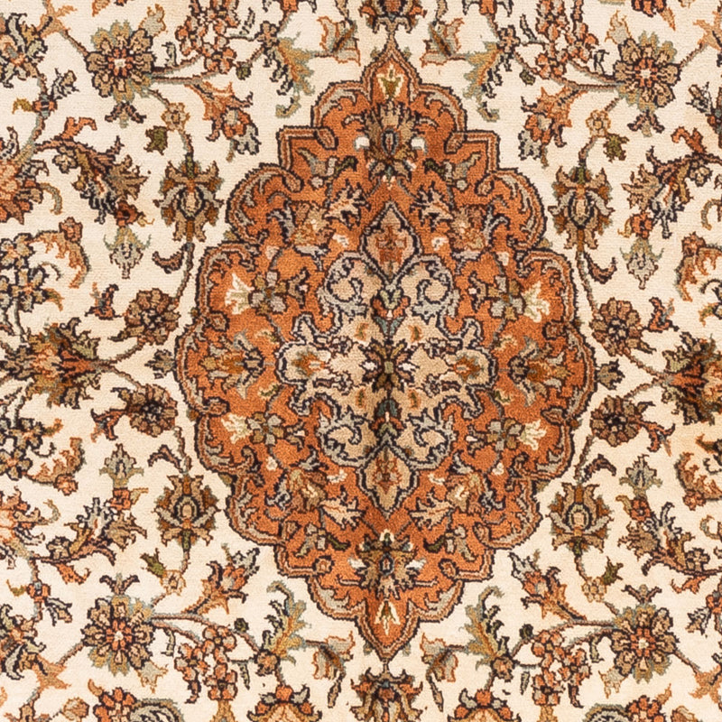 Alfombra de seda - Seda de Cachemira - 168 x 95 cm - beige