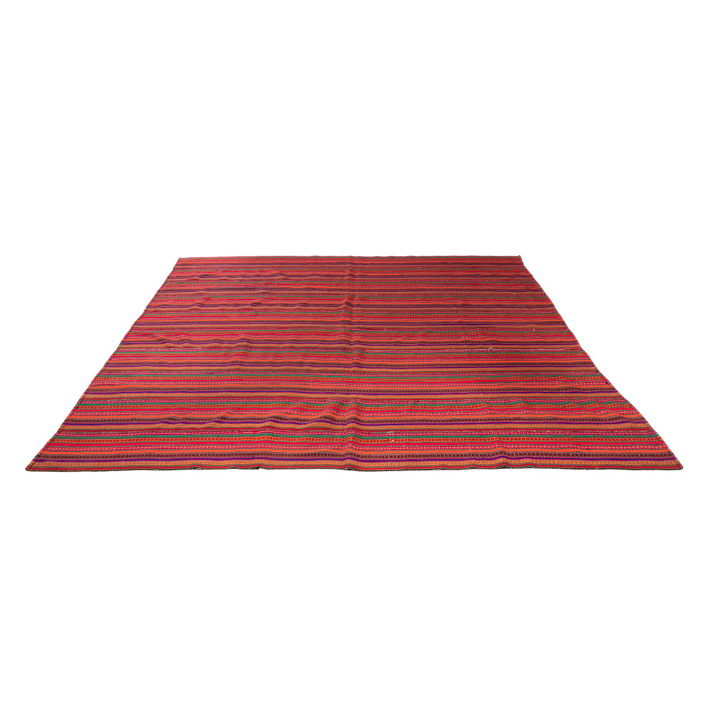 Alfombra Kelim - Antigua cuadrado  - 240 x 238 cm - rojo