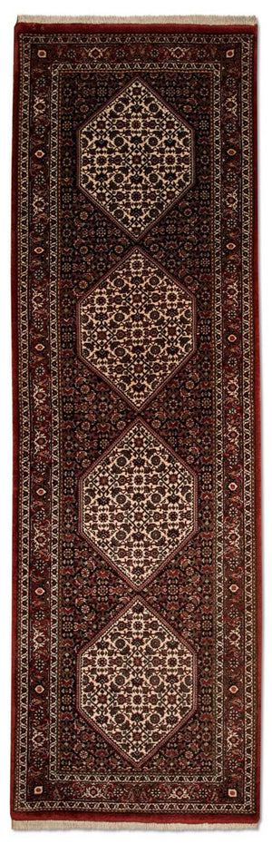 Alfombra de pasillo Alfombra persa - Bidjar - 246 x 77 cm - azul