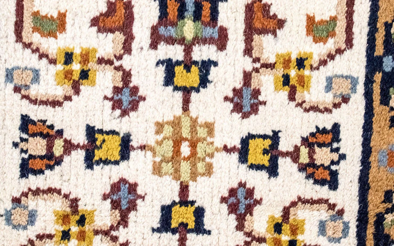 Alfombra oriental - 90 x 60 cm - beige